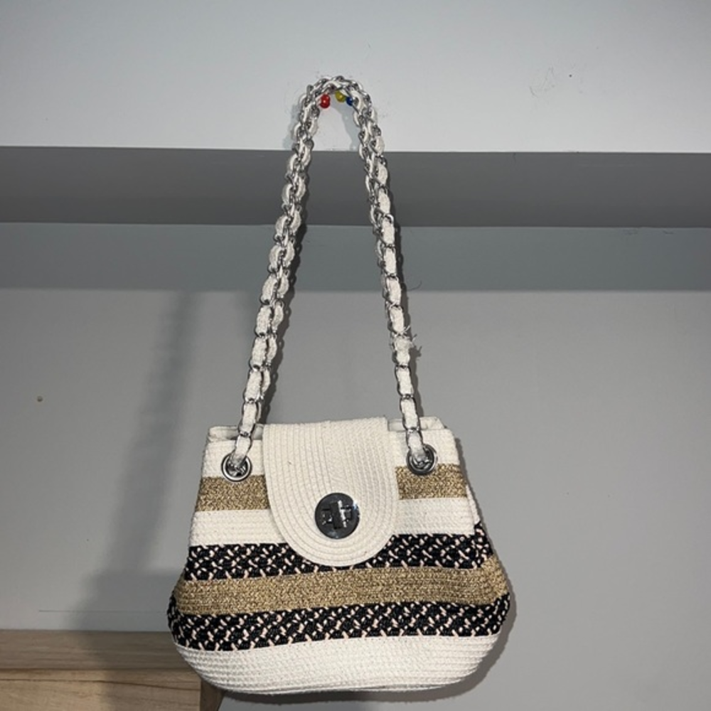 Summer bag white and brown‎
